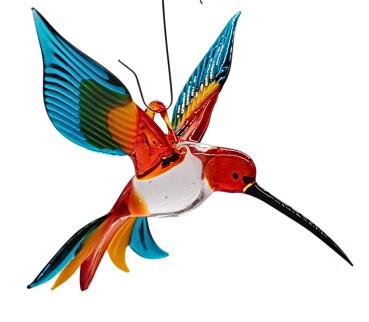 Hängevogel - Kolibri /klein (rot-gelb-türkis)